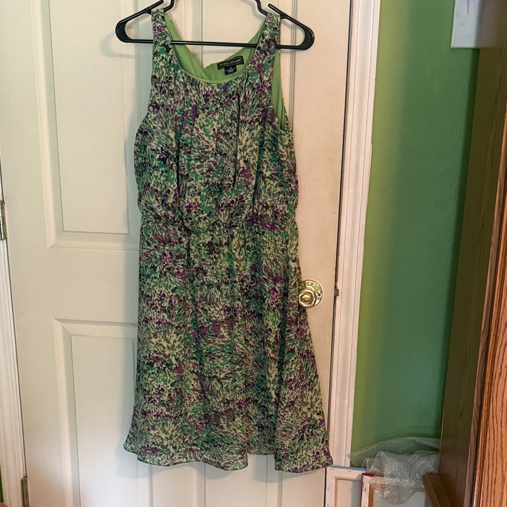 Jessica Howard Green and Purple Dress
